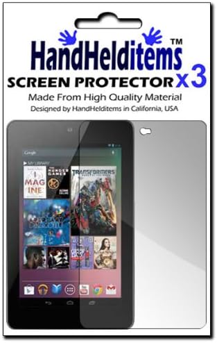 HHI Anti-Fingerprint, Anti-Glare, Matte Finsihed Screen Protector for Google Nexus 7 - (3 Pack) (Package include a HandHelditems Sketch Stylus Pen)
