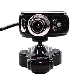 Mac PC portable USB 16M HD Webcam Web Cam avec microphone Mic 3 LED