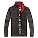 Shengweiao Men's Zip Knitted Cardigan Sweater