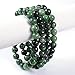 Natural Ruby in Zoisite Gemstone 8mm Round Beads Stretch Bracelet 7