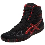 ASICS Men's Rulon Wrestling Shoe,Black/Dark Red,6 D US