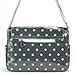 Anladia Oilcloth polka Dot Satchel A4 Folder Size Cross Body Messenger Handbag