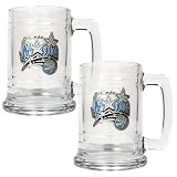 NBA Orlando Magic Two Piece 15-Ounce Glass Tankard Set - Primary Logo