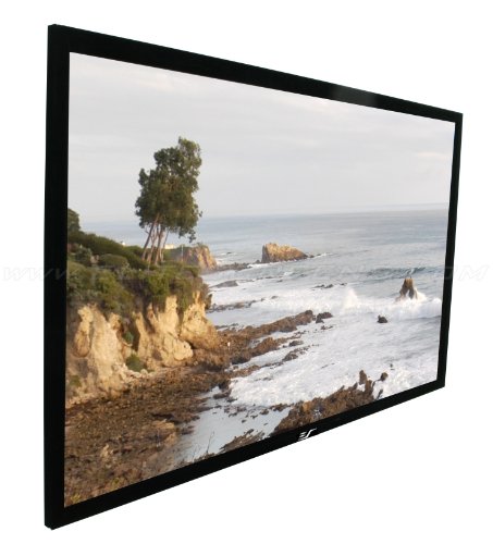 Best Price Elite Screens R135WH1 ezFrame Fixed Projection Screen (135