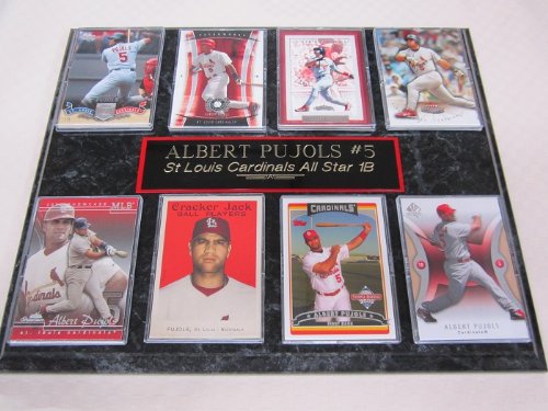 St Louis Cardinals Albert Pujols 8 Card Plaque