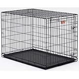 MidWest Life Stages Single-Door Folding Metal Dog Crate, 30 inches by 21 Inches by 24Inches