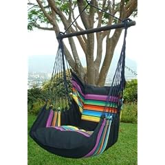 H�ngesessel H�ngeschaukel H�ngesitz Madeira schwarz bunt