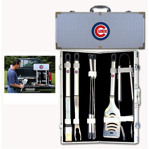 Chicago Cubs MLB Barbeque Utensil Set w/Case (8 Pc.)