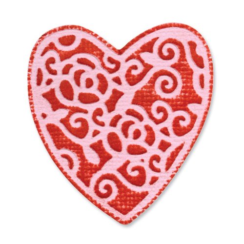 Sizzix Embosslits Die English Rose Heart