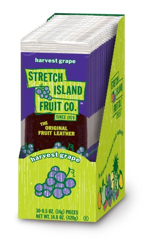 Stretch Island - Original Fruit Leather - Great Grape, 30 Units 0.5 oz by Stretch Island