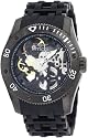 Invicta Men's 1263 Sea Spider Mechanical Skeleton Dial Black Polyurethane Watch