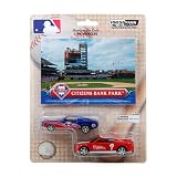 MLB Ford Mustang and Dodge Charger 1:64 Scale Diecast Cars - Philadelphia Phillies