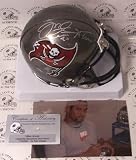 Mike Alstott Autographed/Hand Signed Tampa Bay Buccaneers Mini Helmet with A-Train Inscription