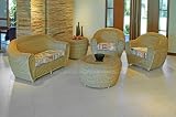 3 PC Del Pine Outdoor Loveseat Set by La Casa Design