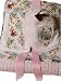 Vintage-style Girls Ironing Baby Girl Bib, Burp Cloth & Changing Pad