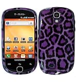 Purple Leopard Protector Hard Case Cover for Samsung Gravity Smart T589