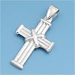 Sterling Silver Pendant - Cross - 29mm Pendant Height