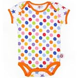 Little Miss Matched Onesie, White Zany Dot/star3-6 Mo