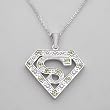 Necklace With 1.43ctw Genuine Peridots Well Made in 925 Sterling silver. Total item weight 10.0g Length 16in