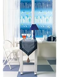 Home: Peel & Stick Half Transparent Window Film [WS-15 City Sky : 0.92 meter (3.01ft) X 4 meter (13.12 ft)] U.V Protection Self-Adhesive Glass Film - Made in South Korea - Free Shipping by Pantos Express (approx 10 ~ 20 Business days) - ECKorea
