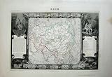 1845 ATLAS NATIONAL FRANCE MAPS ASIE INDIA CHINA JAPAN