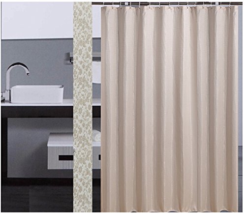 Eforgift Waffle Pattern Printed Shower Curtain,Heavy Duty Fabric Waterproof Bath Curtains,Sage,72-inch By 78-inch