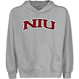 NCAA Northern Illinois Huskies Youth Arch Applique Pullover Hoodie - Ash