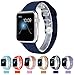 Apple Watch Band,Teslasz Soft Silicone Replacement Sports Wristbands Straps for Apple iWatch All Models (Dark blue 38 MM)