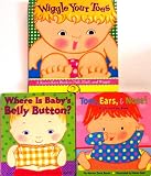 Where Is Baby's Belly Button? / Toes, Ears, and Nose / Wiggle Your Toes - 3 Board Book Set