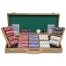 500 Chip Texas Hold'Em Set w/ Genuine Oak Case - Casino Supplies Poker Chips Tournament Grade 11.5g Texas Hold'Em
