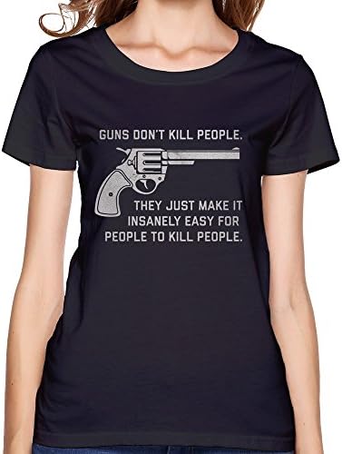 Women's Guns Don't Kill People Black XL T-shirt