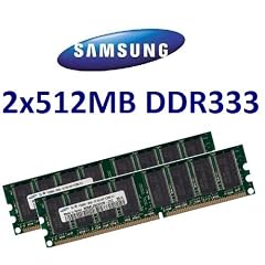 1GB DUAL CHANNEL KIT: SAMSUNG original 2x 512 MB 184 pin DDR-333 (333Mhz, PC-2700, CL2.5) DIMM 32Mx8 double side f�r PC's - 100% kompatibel zu 266Mhz PC-2100