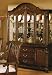 China Cabinet Buffet Hutch - Traditional Dark Cherry Finish