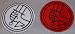 HELLBOY Bureau Paranormal Research /Defense PATCH SET