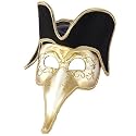 Venetian Nose Mask/Hat - Gold