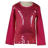 Little Girls Designer Clothes PINK Sequin Long Sleeve Top LIPSTIK Boutique 2T-6X