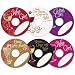 Personalized Wine Tags - Wine Party Wine Glass ID - Wine Glass Markers - Holiday Glass Charms & Tags - MY GLASS TAGS HUNNIES & HOTTIES - Set of 24