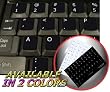 DVORAK SIMPLIFIED NON-TRANSPARENT KEYBOARD STICKER ON BLACK BACKGROUND