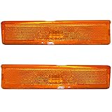 Driver and Passenger Signal Side Marker Lights Lamps Replacement for Ford Pickup Truck SUV EOTZ15A201B EOTZ15A201 A