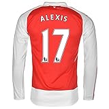 Puma Alexis #17 Arsenal Home Jersey 2015-16 Long Sleeve( Authentic name and number of player)/サッカーユニフォーム　ア－セナルFC　ホーム用　長袖　アレクシス　背番号17 (Medium)