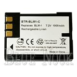Olympus E-1, E-3, E-520, and EVOLT E-300 Battery (Premium Cells, 1900 mAh, 2-YR Warranty) (by Wasabi Power®)