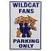 University of Kentucky Wildcats Fans Parking Only NCAA Tin Sign