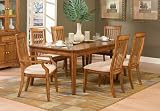 7pc Laurel Heights Collection Solid Wood Dining Table & Chairs Set