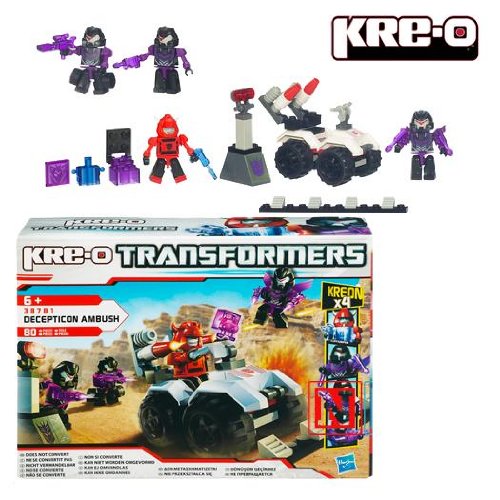 Kre-O - 387811480 - Jeu de Construction - Transformers - Mini Set - Ambush Kreon 4 Fig