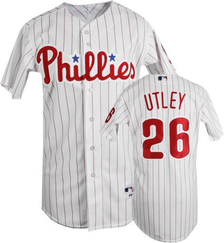 Buy Chase Utley Philadelphia Phillies Authentic Home Jersey by Majestic