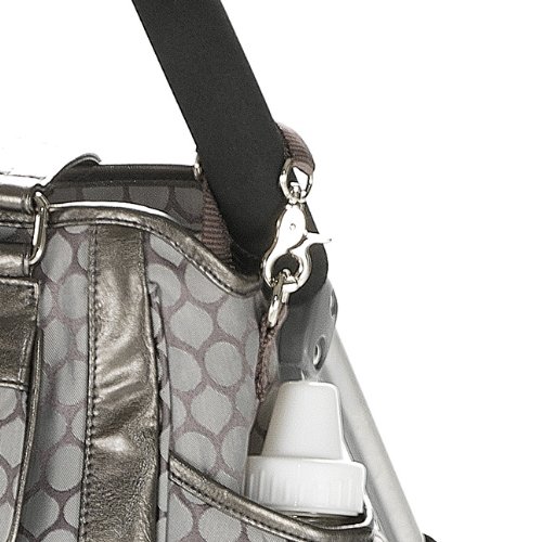 Imagen 3 de Skip Hop SKI-STU-PEWTER Studio - Bolso para pañales y cambiador con diseño de lunares, color verde