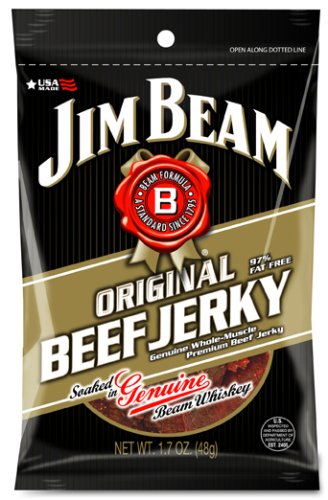 Jim Beam Original Beef Jerky, 1.7-Ounce Bags (Pack of 8) by Dried Beef