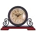 Geneva Cherry Wrought/Wood Mantel Clock