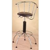 Chrome Plated Collection Bar Chair - Set of 2 by Coaster Furniture
