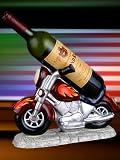 Motorcycle Wine Bottle Holder with Motorcycle Wine Bottle Topper
